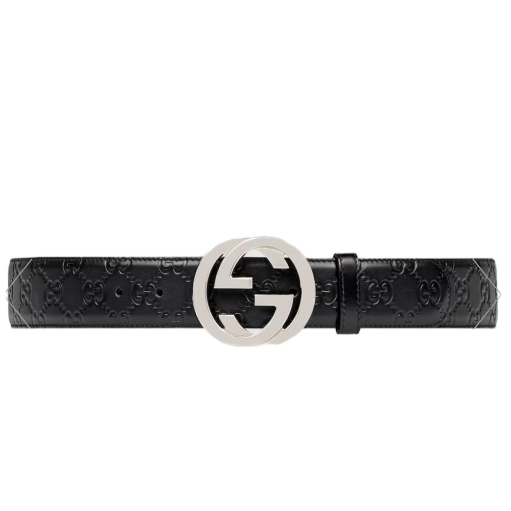 GUCCI SIGNATURE LEATHER BELT